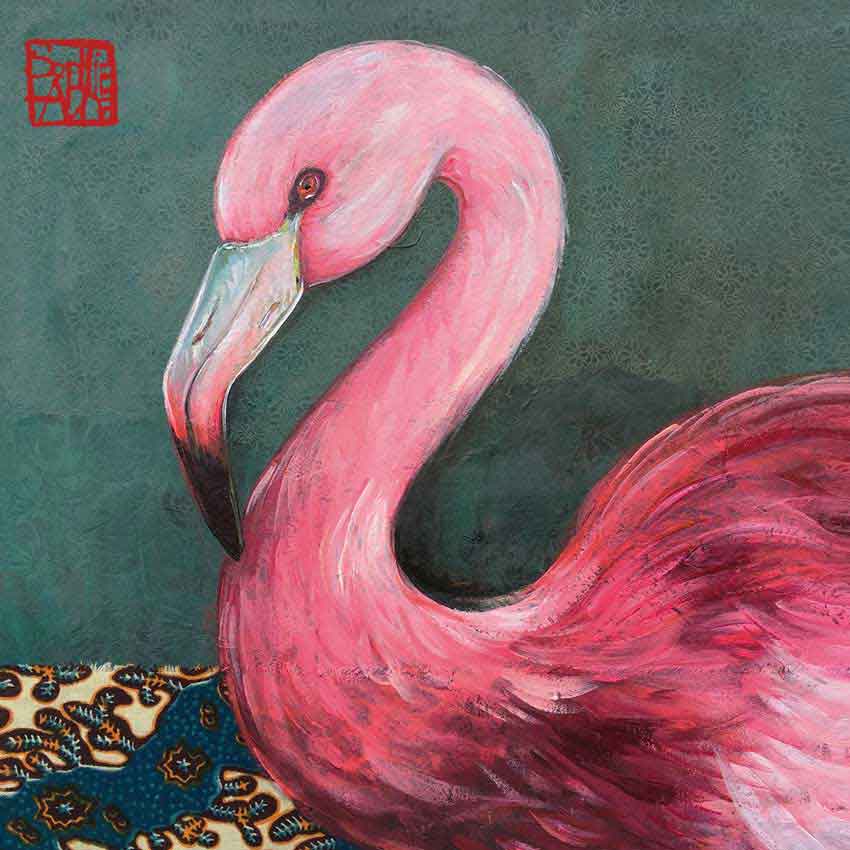  "Jolie Flamingo", große Papierservietten von PPD