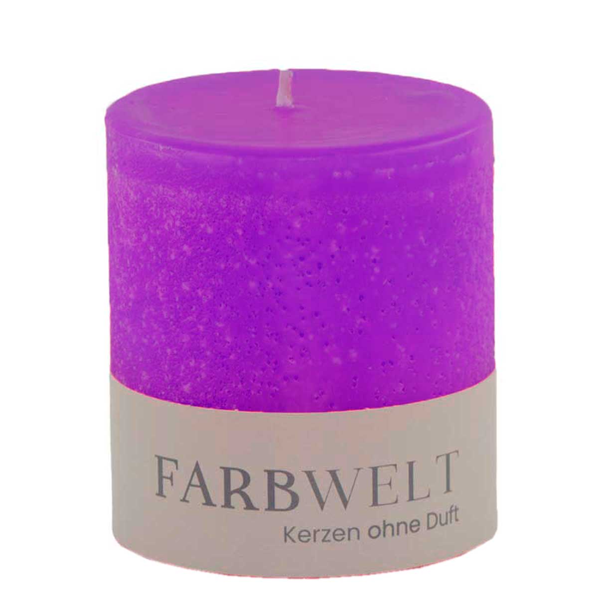 Schulthess Neon Kerzen ohne Duft / Farbe Neon Lila