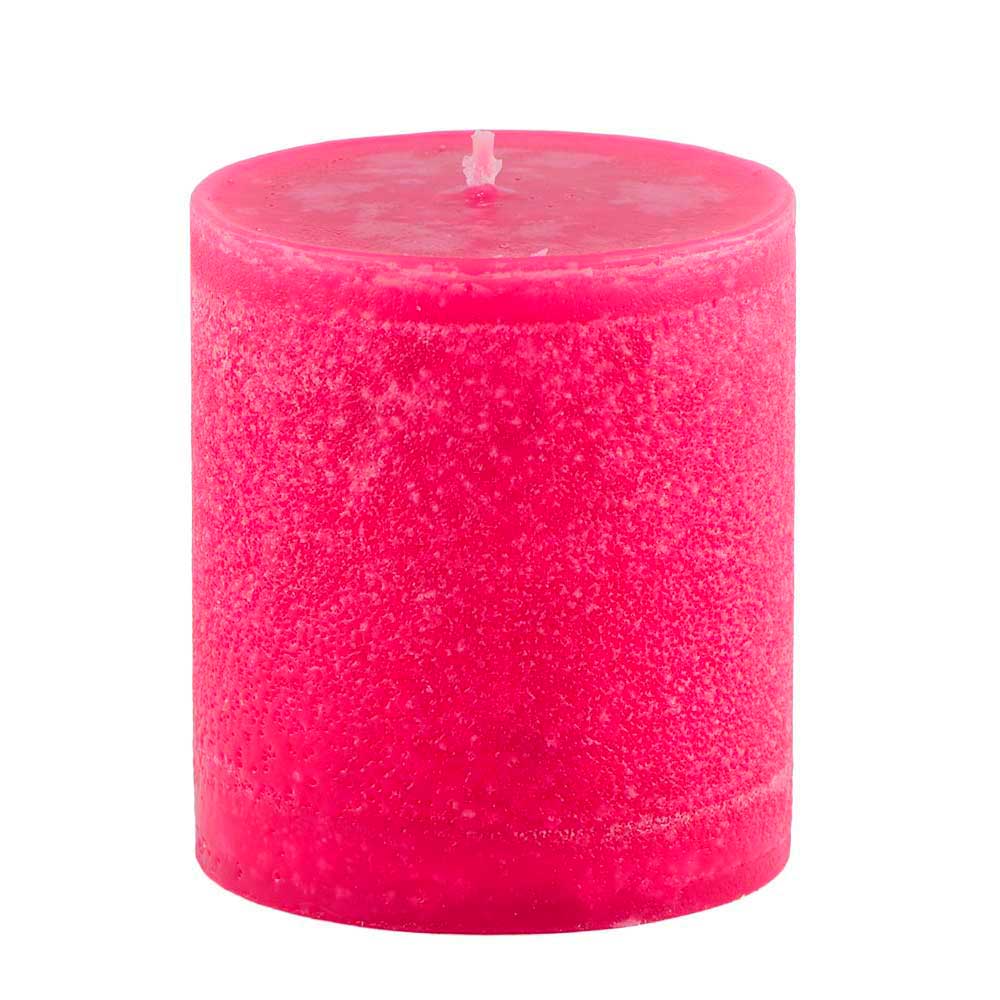 Schulthess Stumpenkerze ohne Duft - Farbe Himbeere