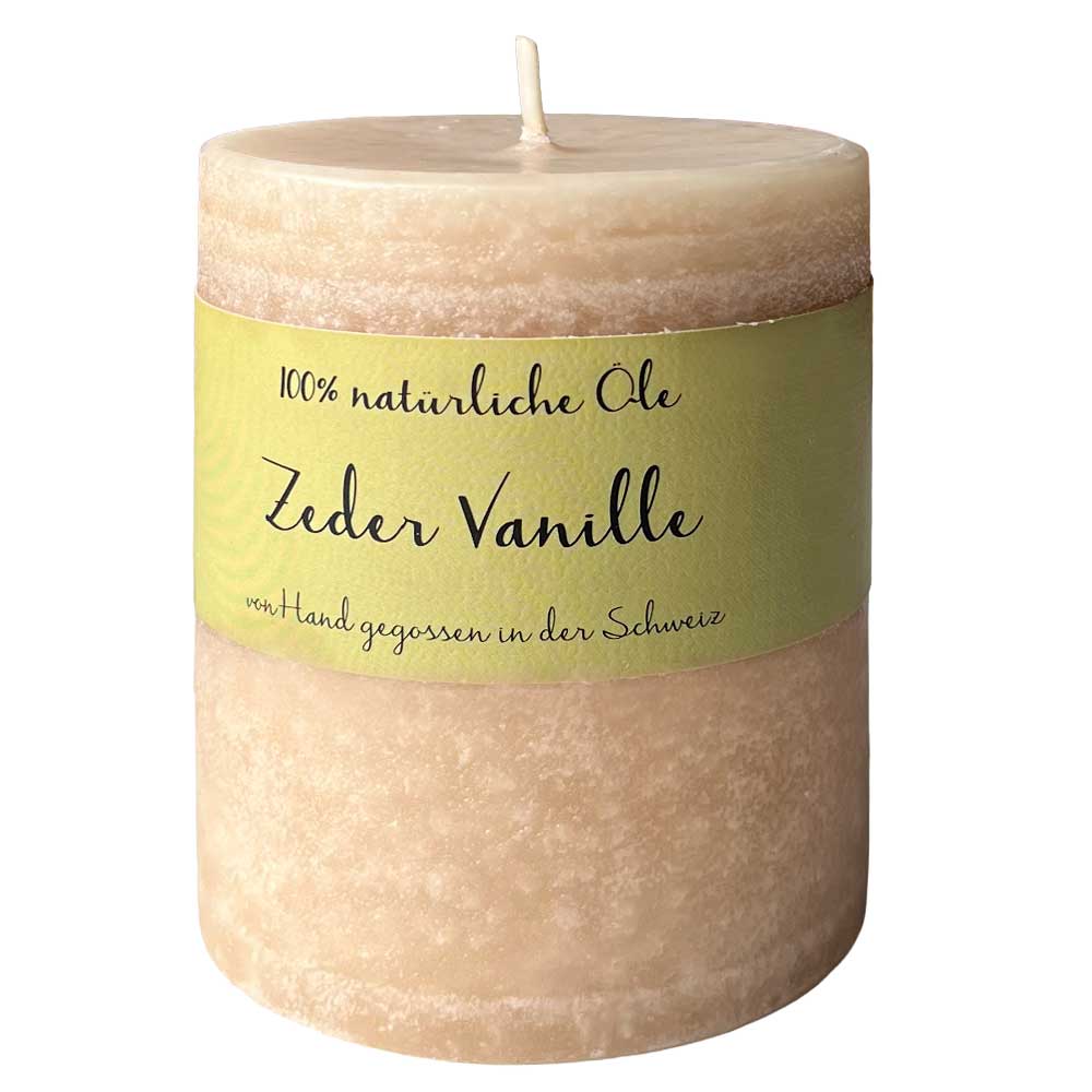 Zedernholz & Vanille - Schulthess Duftkerze mit 100% natürlichen Ölen