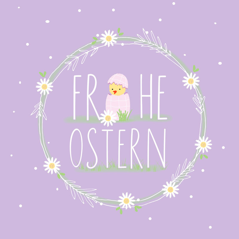  "Frohes Osterküken", große Papierservietten von PPD