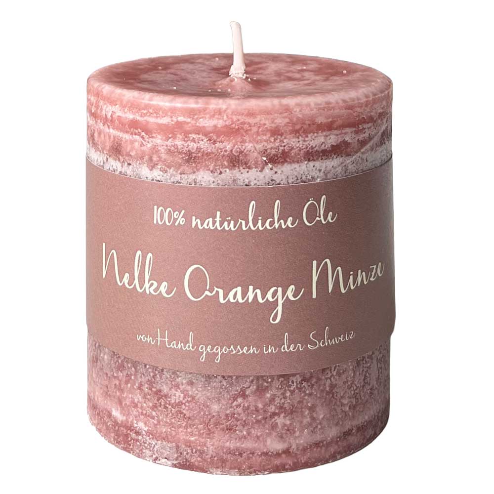 Nelke / Orange / Minze - Schulthess Duftkerze mit 100% natürlichen Ölen