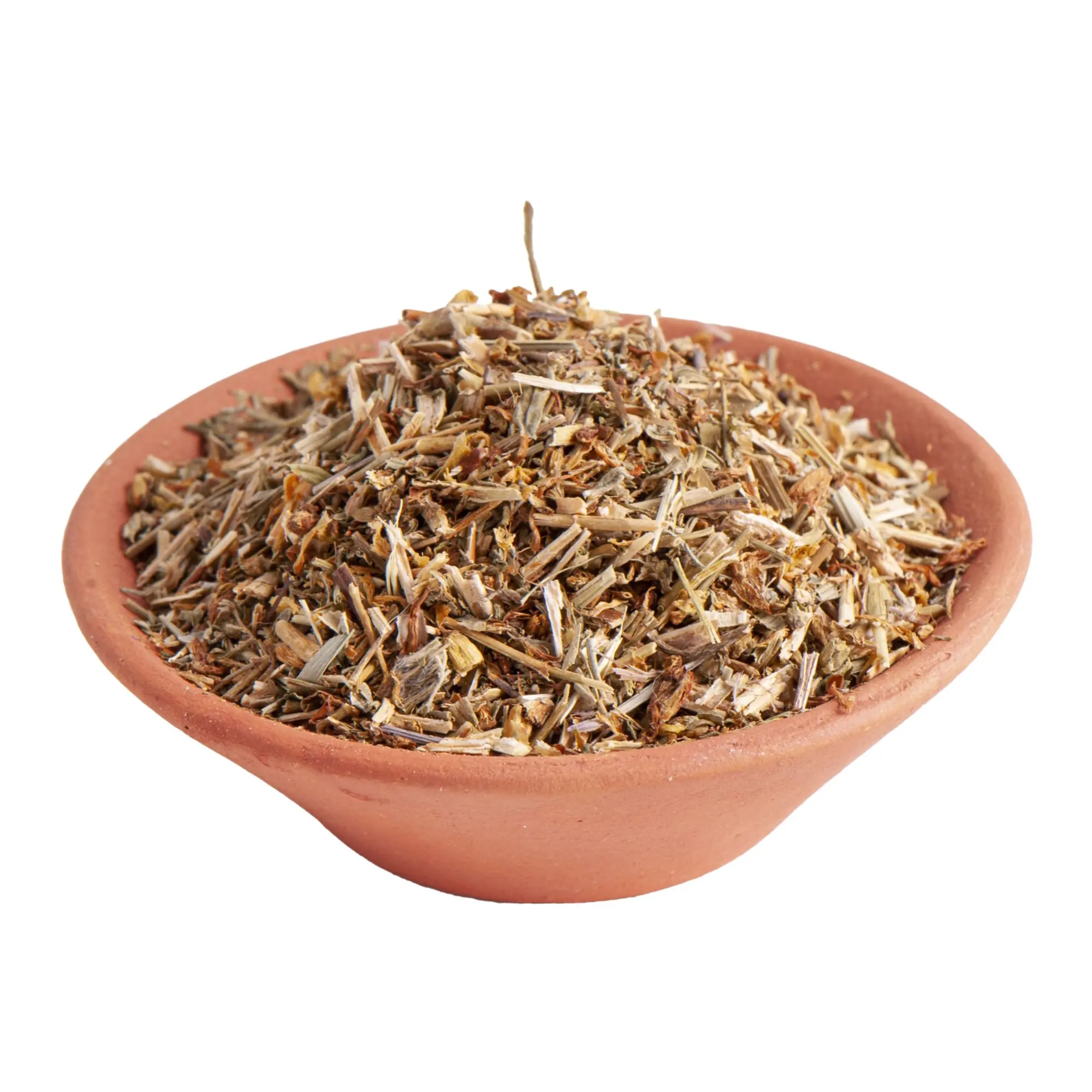 Naturbelassenes Johanniskraut in einer Tonschale – Räucherkraut mit warmem, mild-würzigem Duft