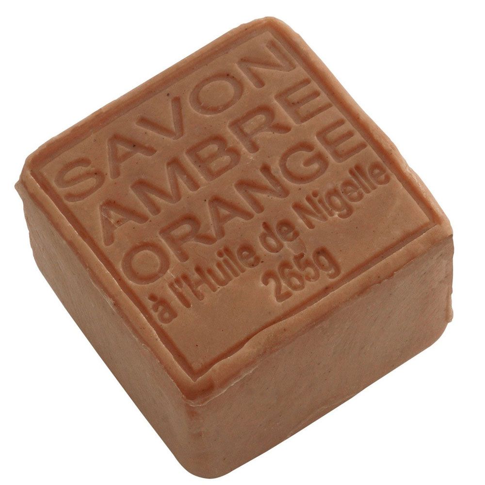 Savon cube Ambre / Orange - Bernstein / Orangen-Würfelseife von Maitre Savonitto
