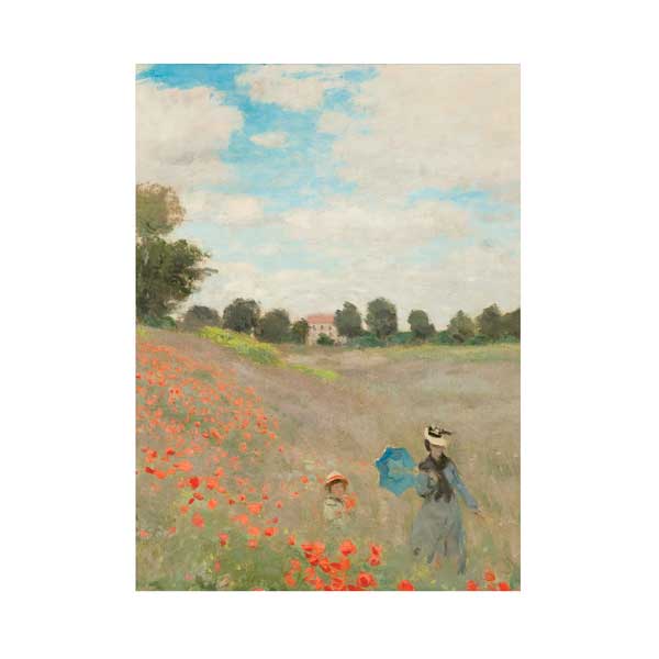 "Mohnfeld" - Geschirrtuch / Claude Monet