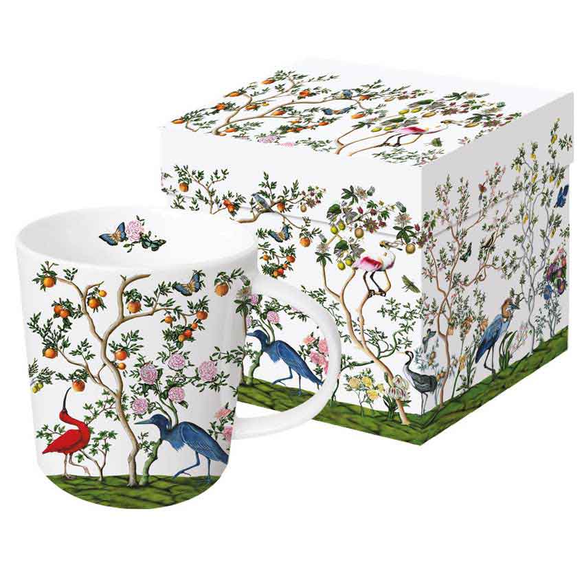 "Bird Chinoiserie" -  Trend Mug und Geschenkebox von PPD 