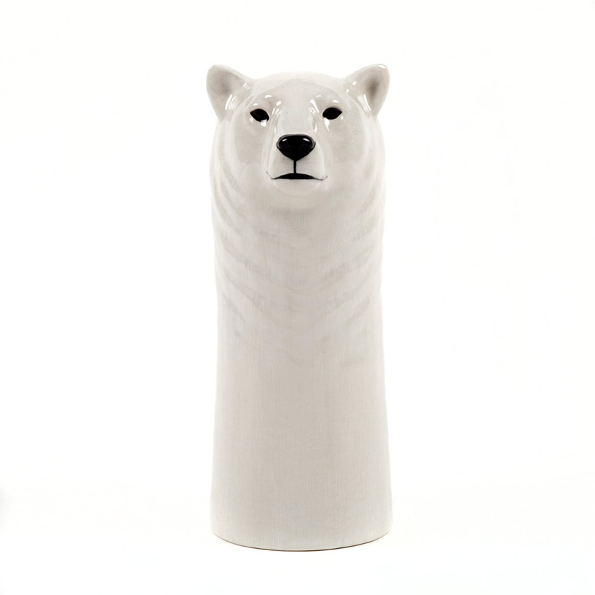 Quail Ceramics - die große Eisbär Blumenvase