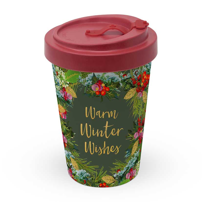 Winter Wishes - Travel Mug Bamboo