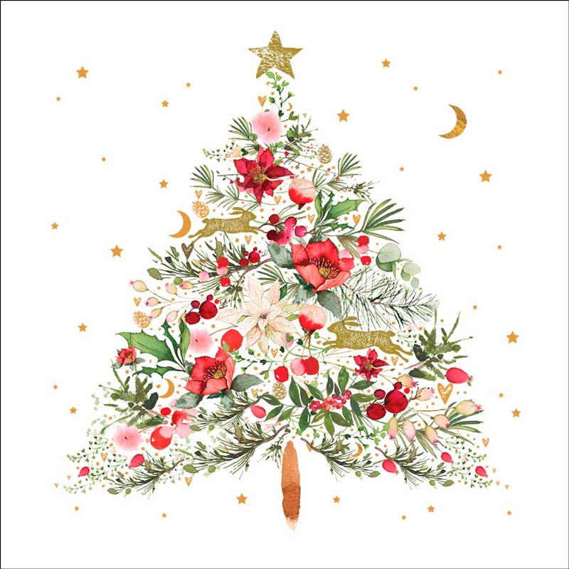 "Beautiful Christmas Tree", große Papierservietten von PPD