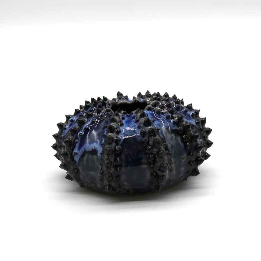 Seeigel Vase blau - von Floral Trading 