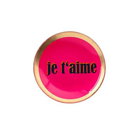Love Plates - Glasteller "Je t'aime" von Gift Company