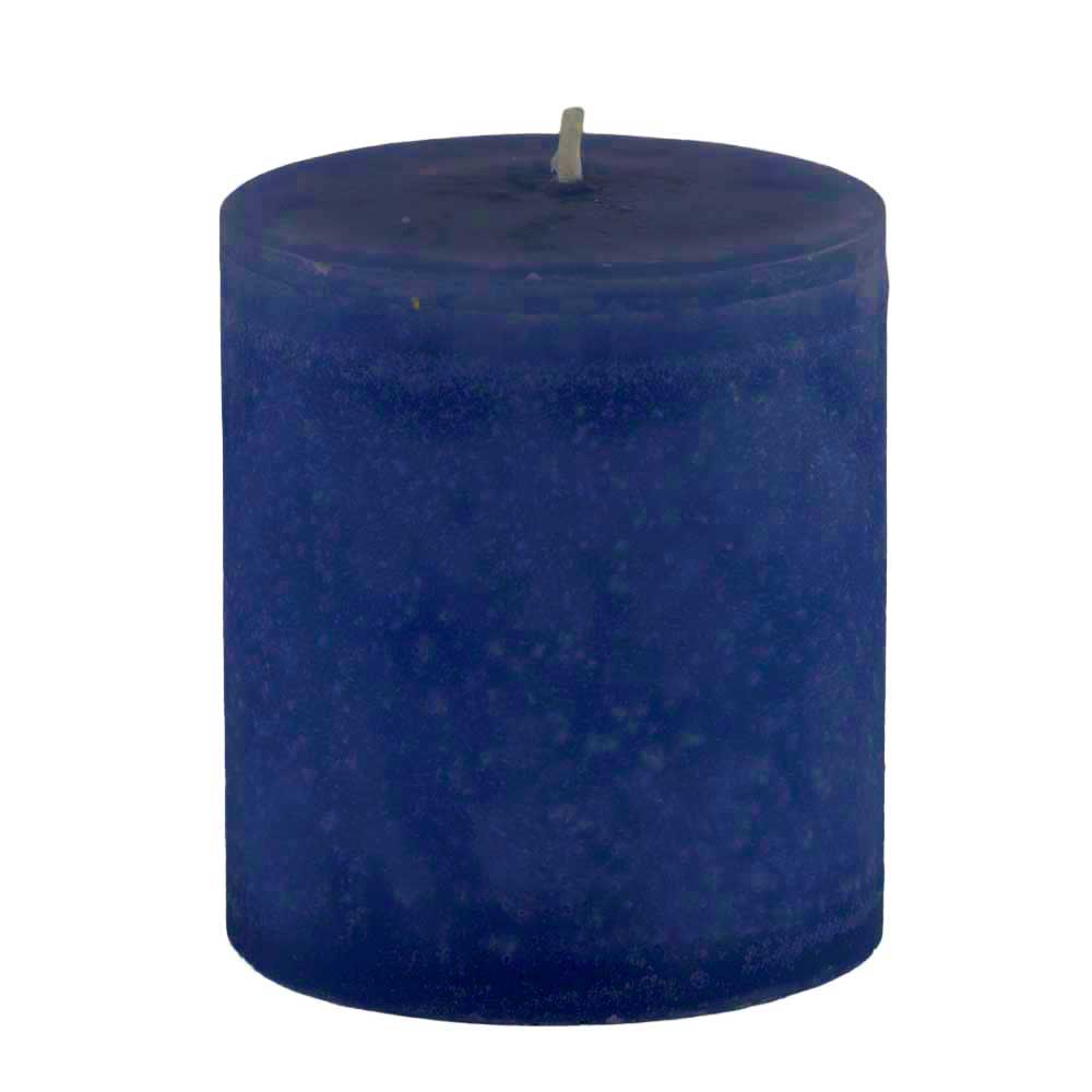 Schulthess Stumpenkerze ohne Duft - Farbe Anthrazitblau