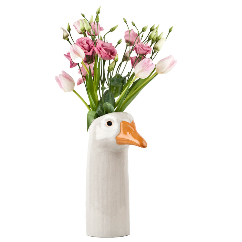 Quail Ceramics - die Gans als große Blumenvase 