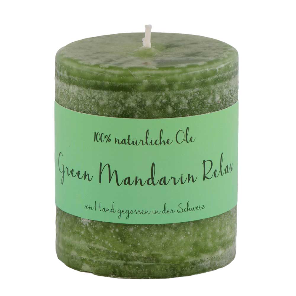 Green Mandarin Relax - Schulthess Duftkerze mit 100% natürlichen Ölen