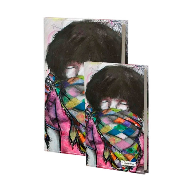 Notizbuch / Notebook "RAINBOW WARRIOR", Format DIN A5 von I like Paper