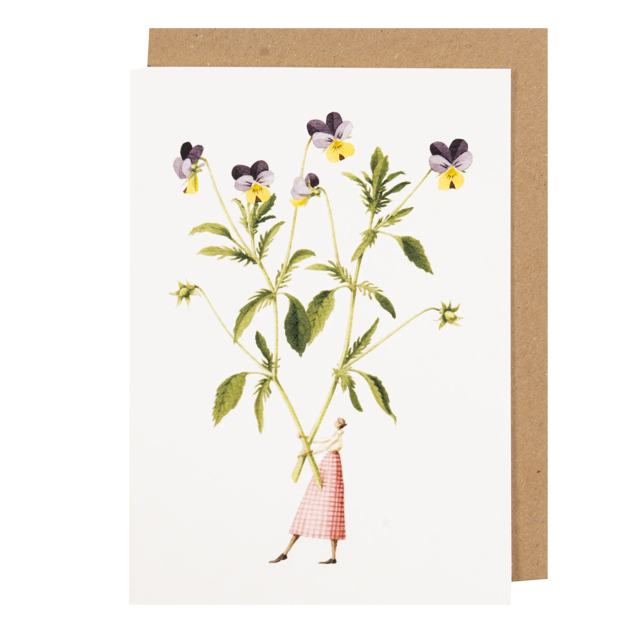 Grußkarte "SPRING FLOWERS – VIOLA" von Laura Stoddart
