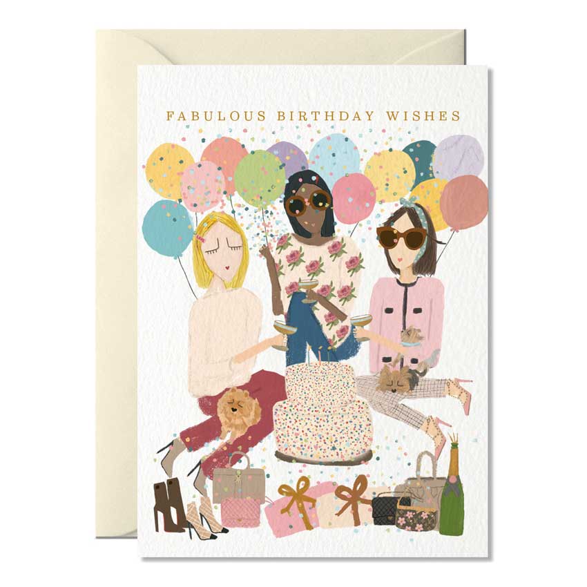 Grußkarte "Fabulous Birthday Wishes" von Nelly Castro