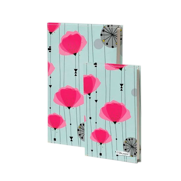 Notizbuch / Notebook "COQUELICOT", Format DIN A5 von I like Paper