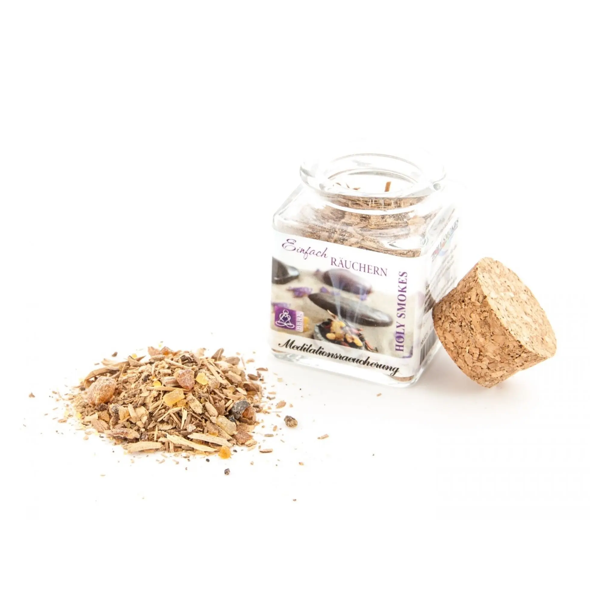 Berk Meditationsräucherung im Glas mit Sandelholz und Guggul für Meditation, Yoga und achtsame Auszeiten.