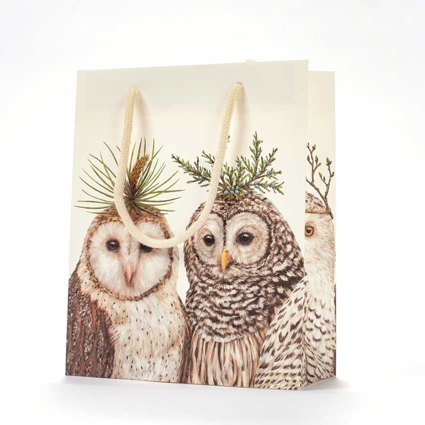 Geschenktasche "WINTER OWLS" von Hester & Cook