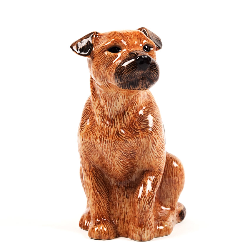 Quail Ceramics - die große Blumenvase "Border Terrier"  