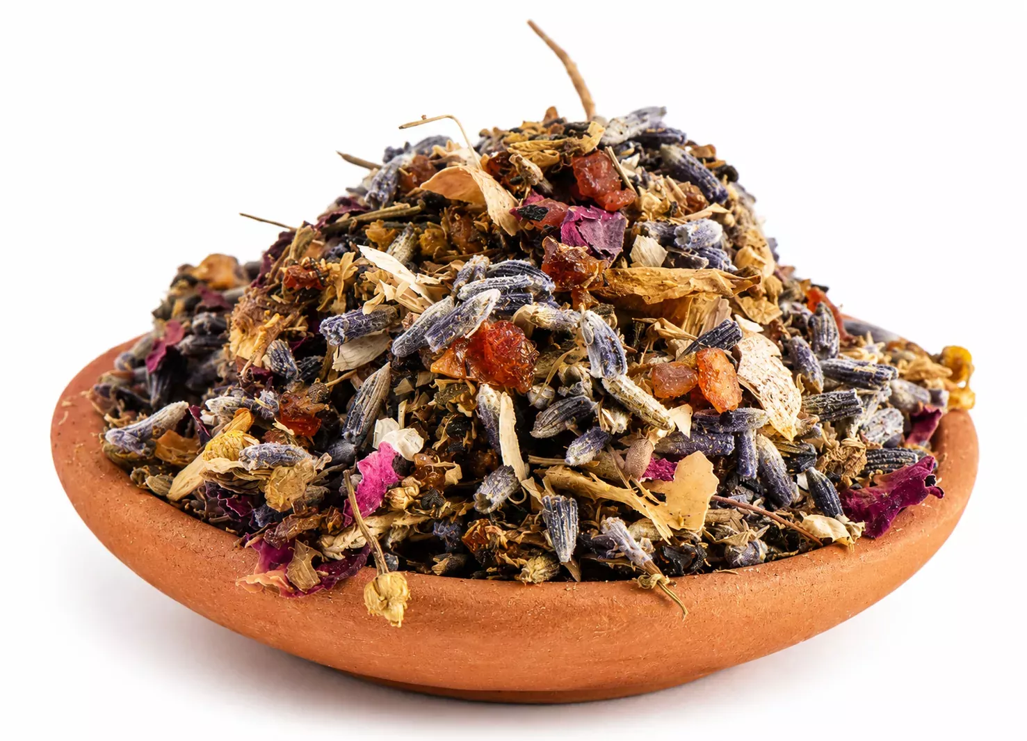 BERK Räuchermischung Durchschlafen im Tonschälchen mit Kräutern, Harzen und Blüten
