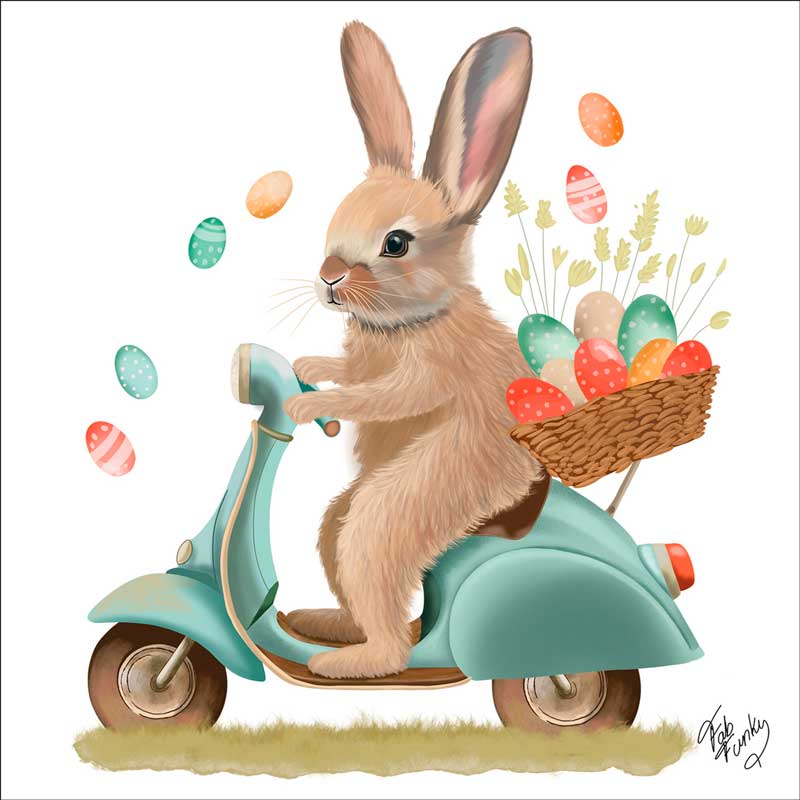  "Bunny Dash", große Papierservietten von PPD