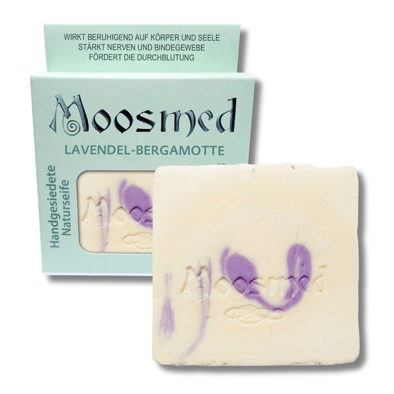 Lavendel & Begamotte  - medizinische Naturseife von MOOSMED 