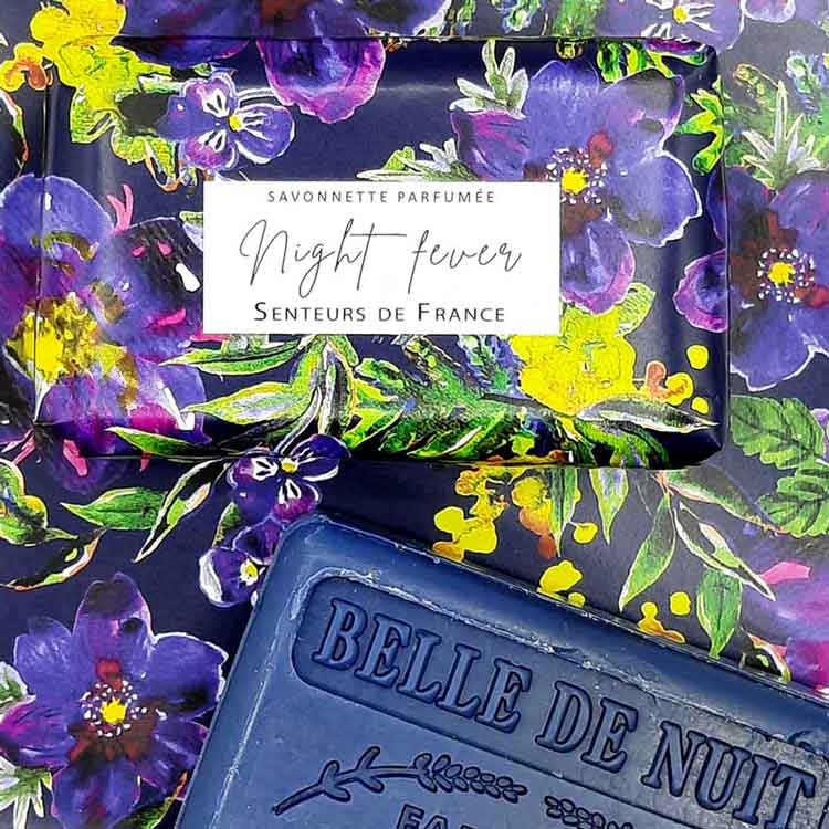 Duftseife "Night Fever" aus der Flowers Kollektion von Senteurs de France