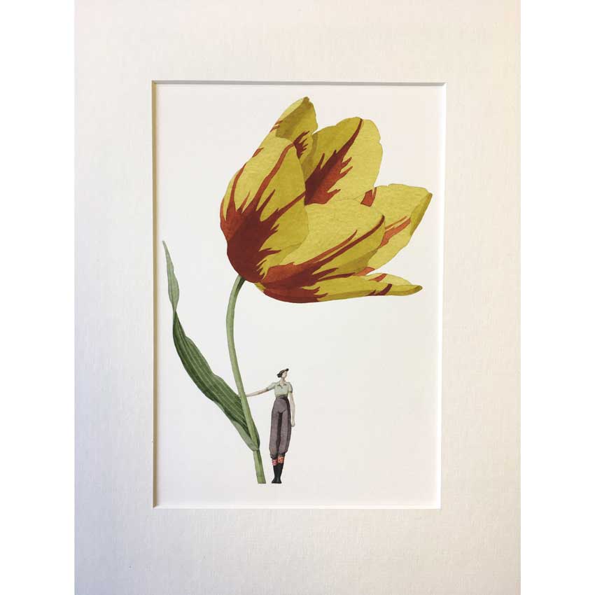 "TULIP"- ART PRINT - liebenswerte und skurrile Kunst von Laura Stoddart