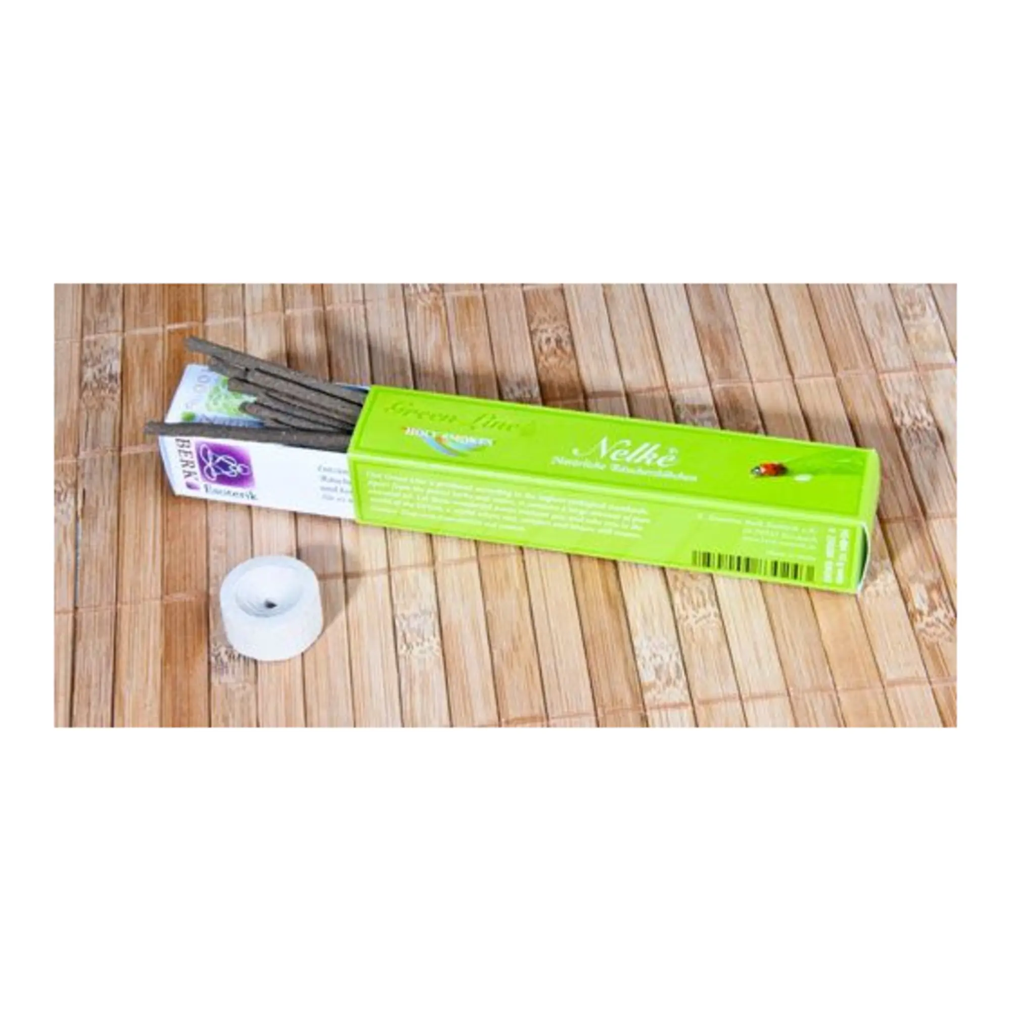 Berk Green Line Nelke Räucherstäbchen mit Verpackung, Räucherstäbchen und Keramikhalter