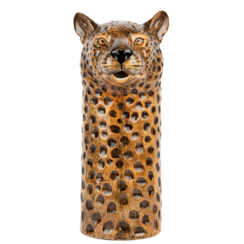 die große Leopard Wasserkaraffe von Quail Ceramics 