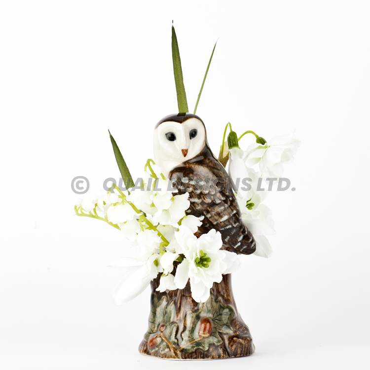 Barn Owl Mini Vase - von Quail Ceramics 
