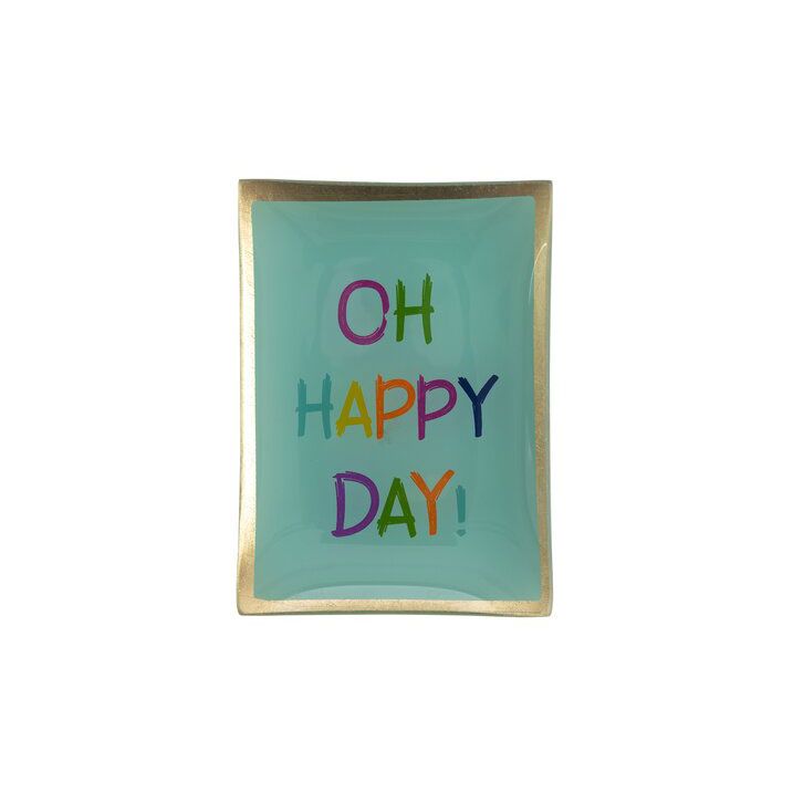 Love Plates - Glasteller "Oh happy day" von Gift Company