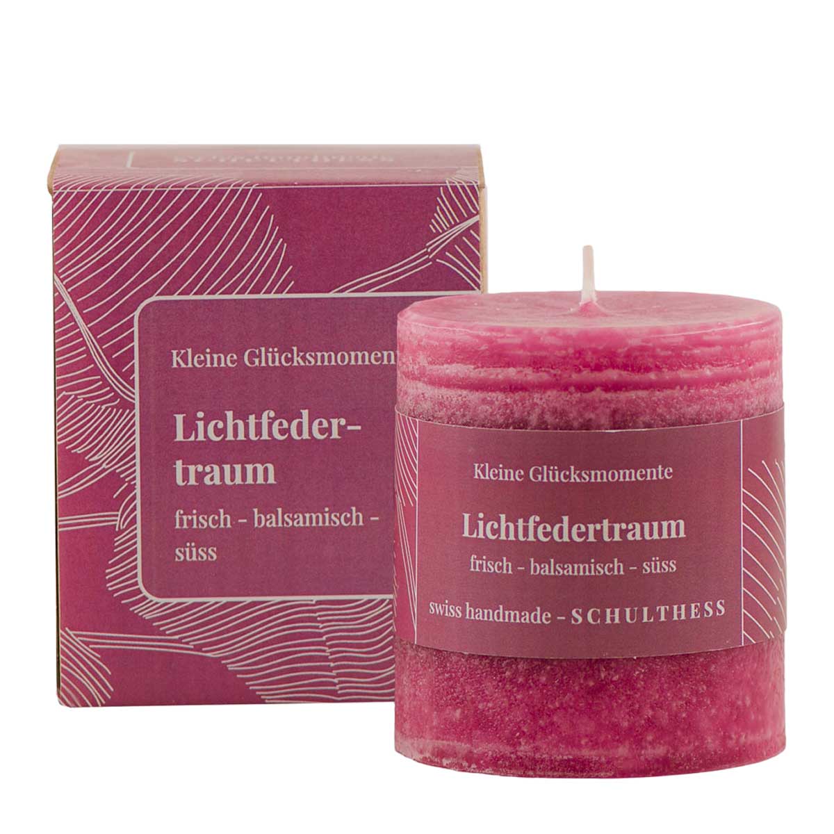 kleine Glücksmomente / Schulthess Duftkerze "Lichtfedertraum"