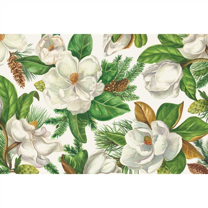 Placemats - Papier Tischsets "MAGNOLIA  BLOOMS" von Hester & Cook 