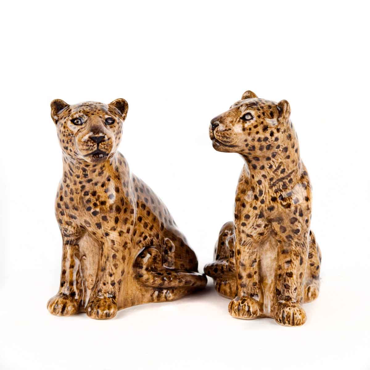 Leopard - die Salz und Pfeffer Streuer von Quail Ceramics 
