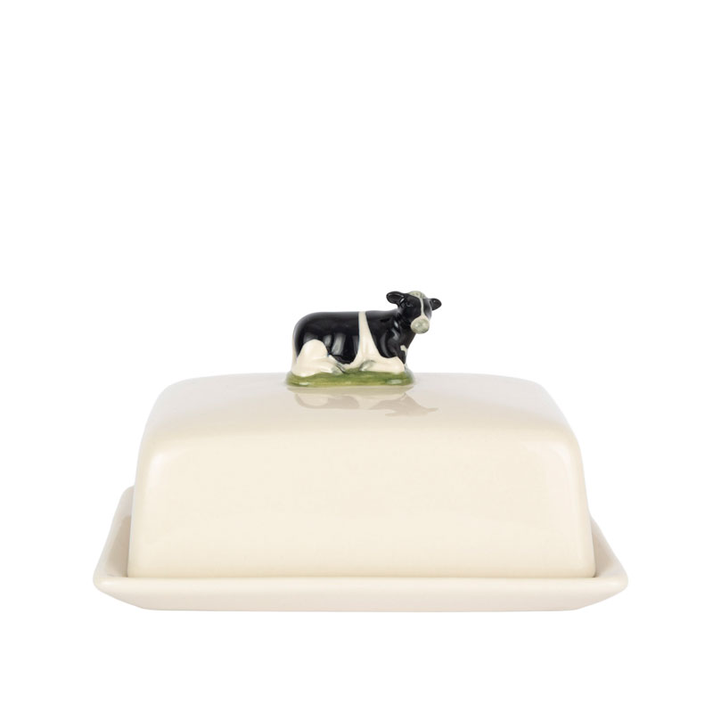 Butterdose  "Friesische Kuh" - von Quail Ceramics