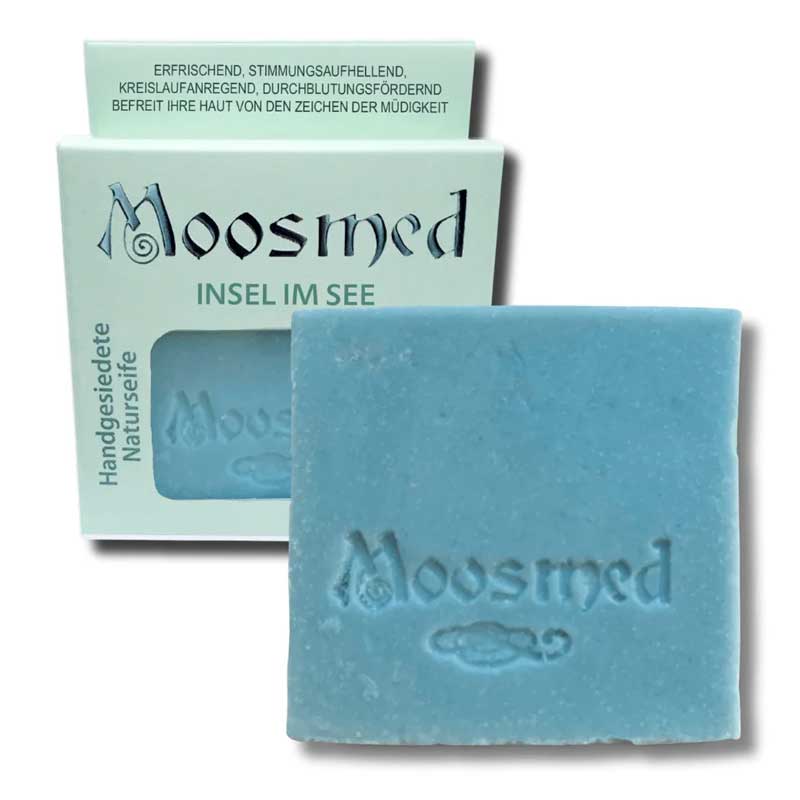 Insel im See - medizinische Naturseife von MOOSMED 