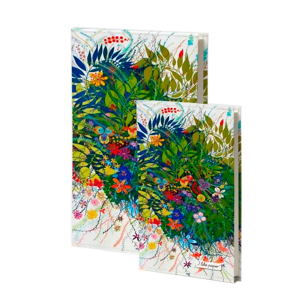 Notizbuch / Notebook "WILD FLOWERS, Format DIN A5 von I like Paper
