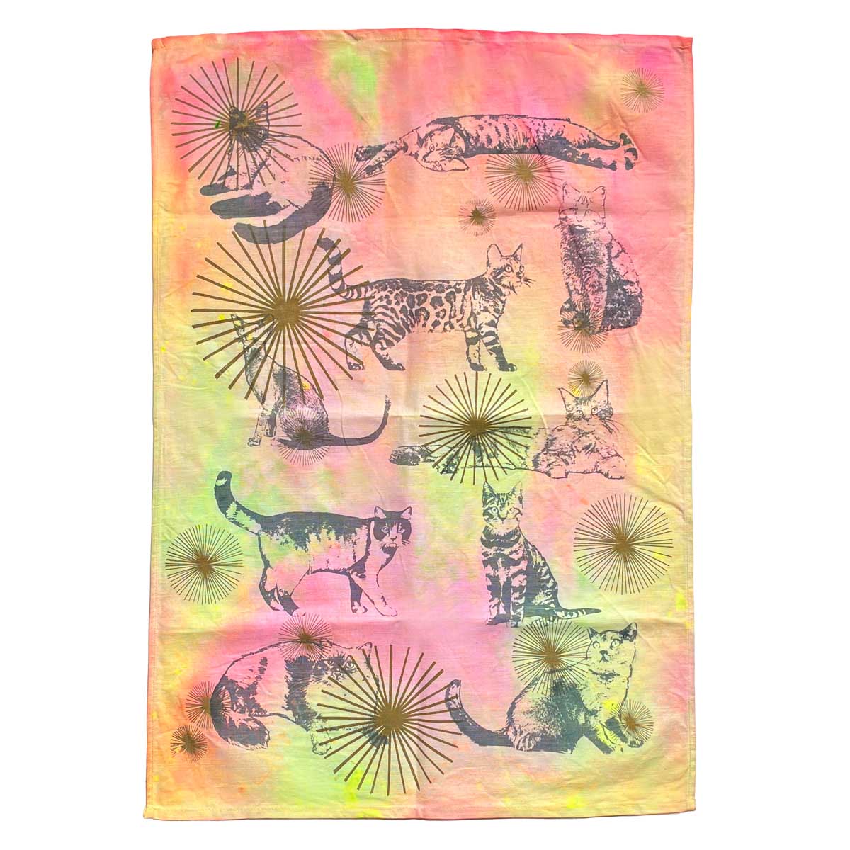 "Cat Family" - Einzelstück – Unique Geschirrtuch von Frohstoff