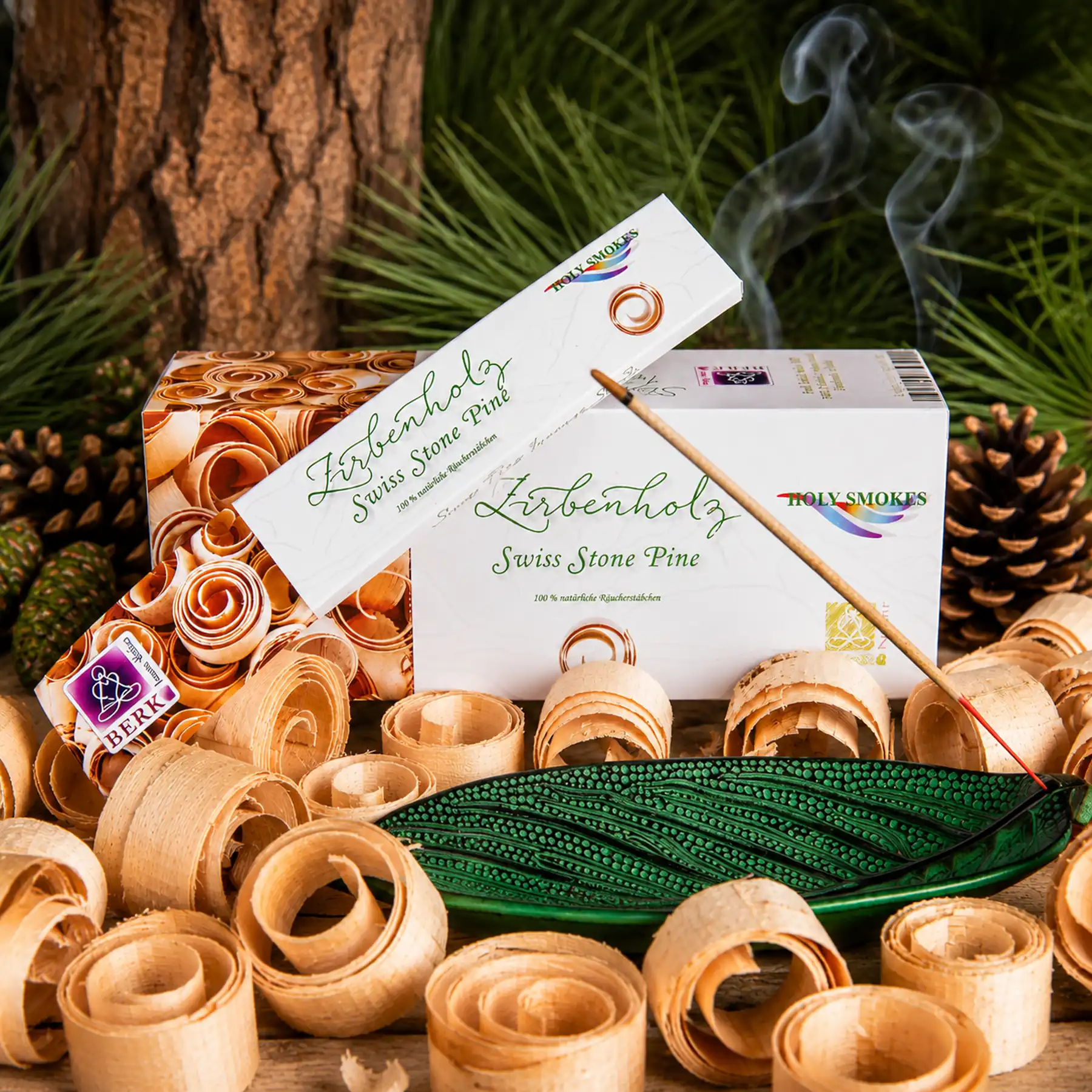 Zirbenholz Räucherstäbchen  - Räucherwerke von Berk