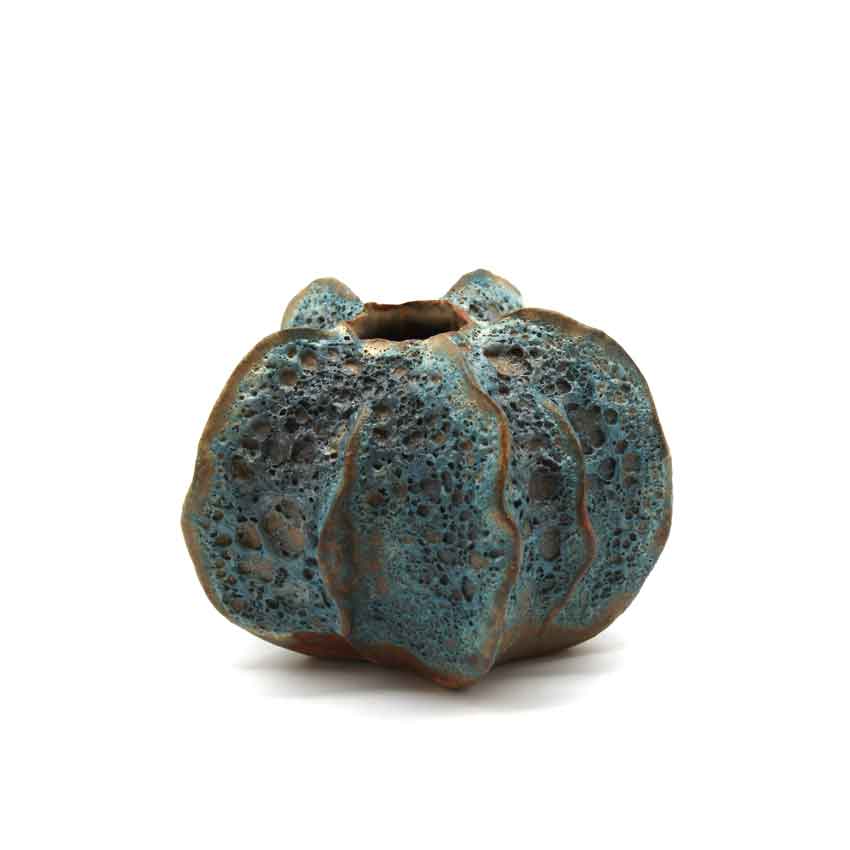 Kleine Vase "Lufa Meerblau" - von Floral Trading 