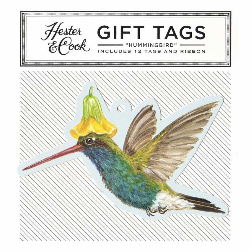 Gift Tag - Geschenk Anhänger "HUMMINGBIRD" von Hester & Cook 