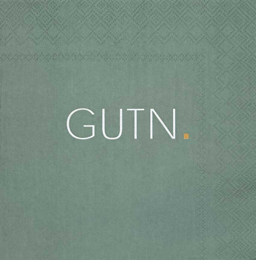  "GUTN - grün", große Papierservietten - Design Stories von Räder