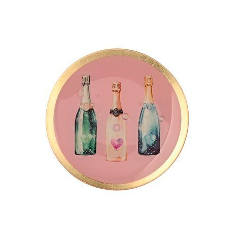 Love Plates - Glasteller "Champagnerflaschen"  von Gift Company