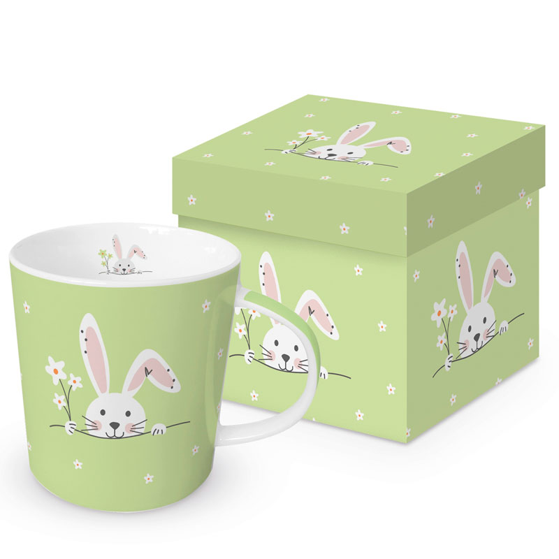 Hello Easter green - die große Porzellantasse von PPD