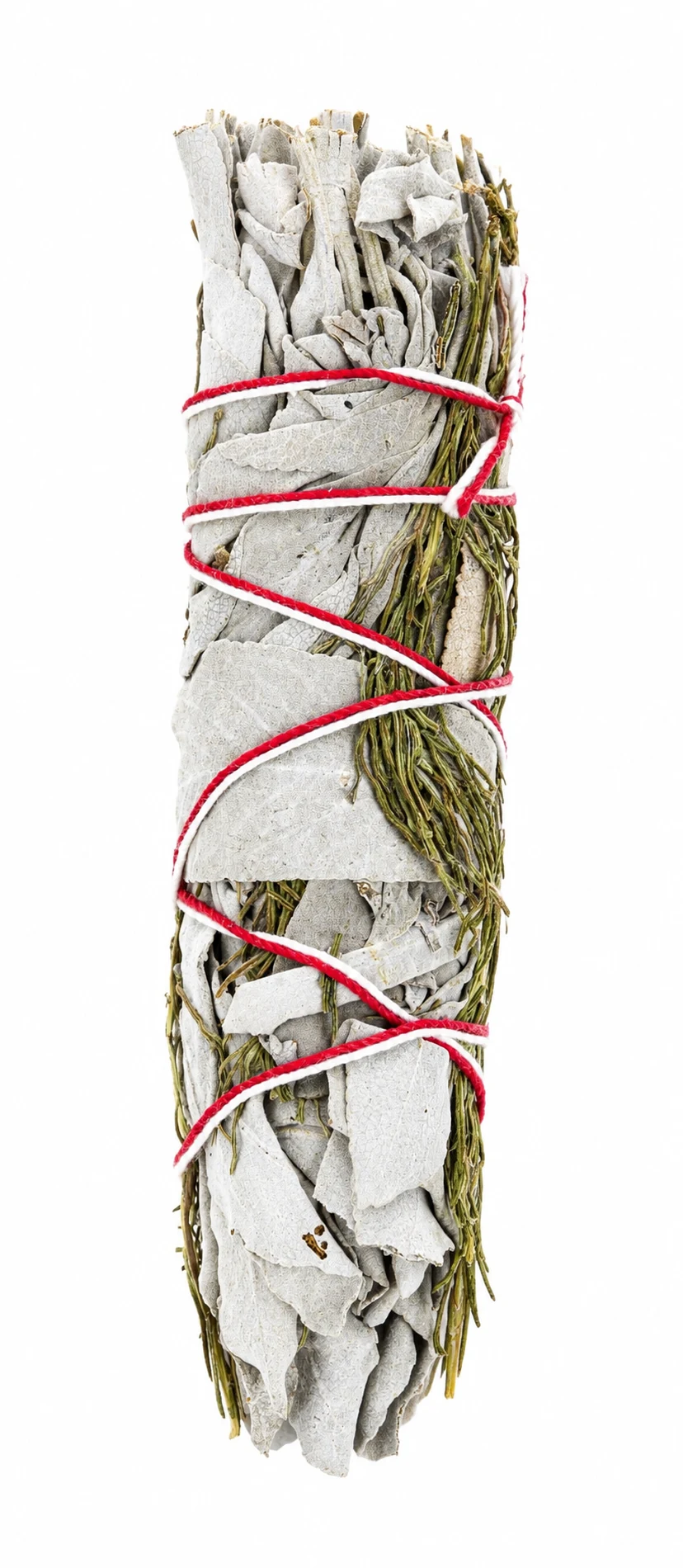 BERK Mini Kräuterbündel aus Weißem Salbei und Rosmarin – handgebundener Smudge Stick für kleine Räume, Meditation und natürliche Räucherrituale