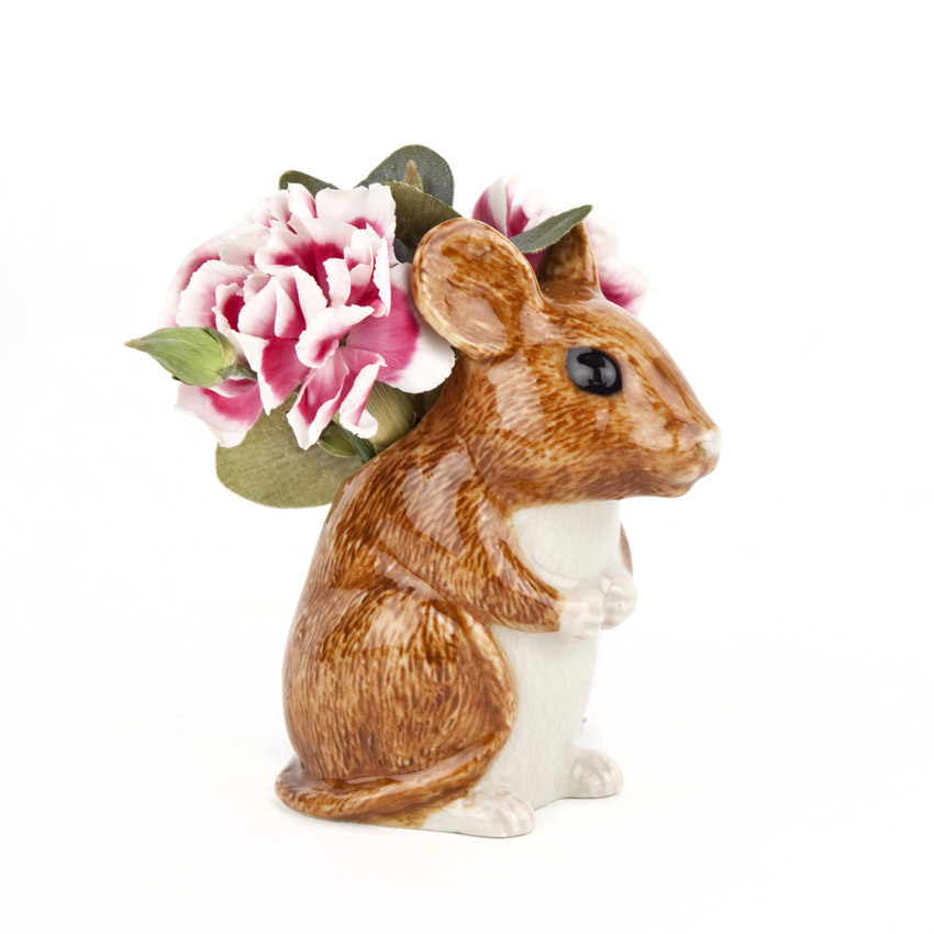 Wood Mouse Mini Vase - von Quail Ceramics 