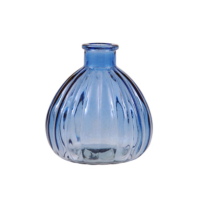Mini Vase "Ellie" - blaues Glas - von Miljögarden